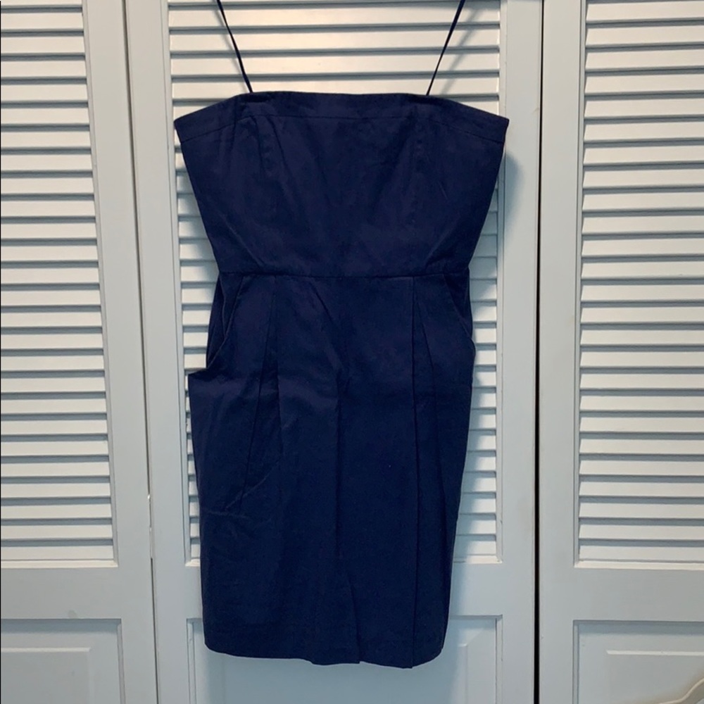 Trap less navy theory dress
